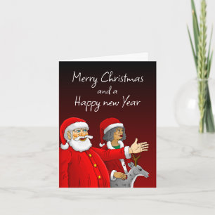 Feliz Navidad de Papá Noel y la Sra. Claus
