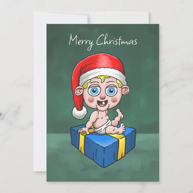 Feliz Navidad de parte de Santa Bebé (Anverso)