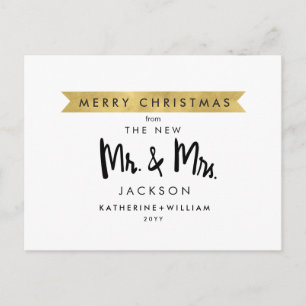 Feliz Navidad de parte del nuevo señor y la señora