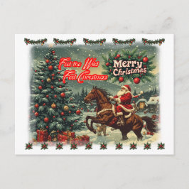 Feliz Navidad de Santa Claus en un Colorido