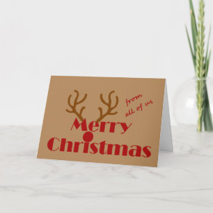 Feliz Navidad de todos los renos divertidos