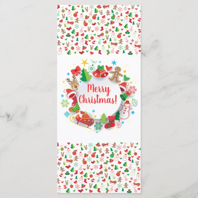 Feliz Navidad! Decoración de Año Nuevo Feliz XMAS (Anverso)