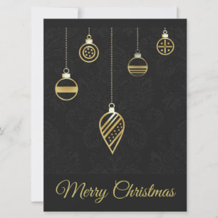 Feliz Navidad Decorativa Geometría de oro