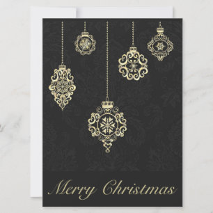 Feliz Navidad Decorativo Rosa Geometría de oro