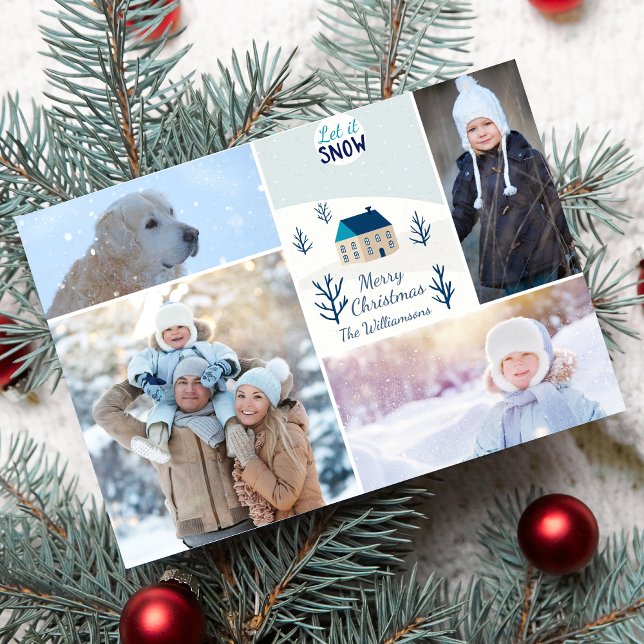 Feliz Navidad Dejar que nieve Collage de fotos fer (Subido por el creador)