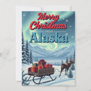 Feliz Navidad desde Alaska Retro