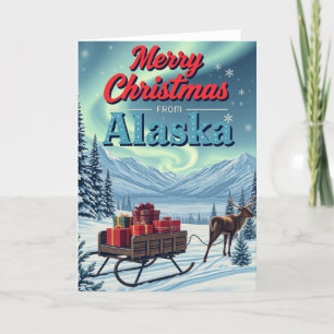 Feliz Navidad desde Alaska Retro