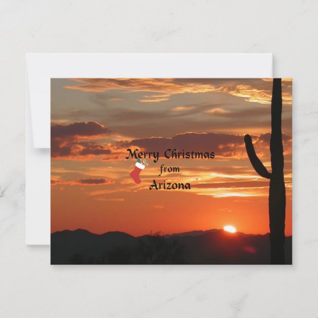 Feliz Navidad desde Arizona (Anverso)