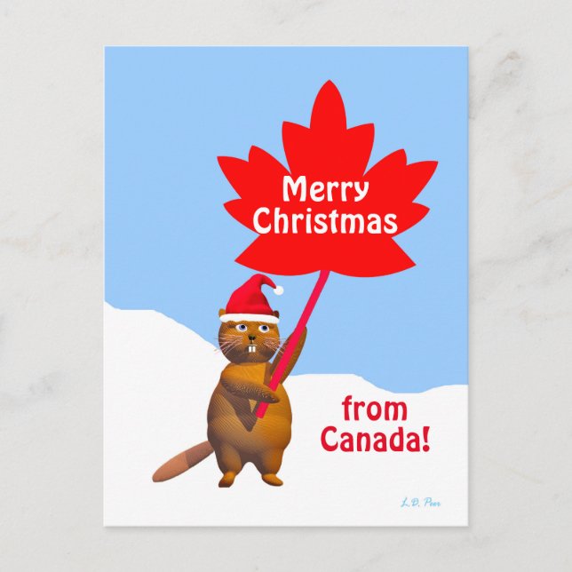 Feliz Navidad desde Canada Beaver (Anverso)