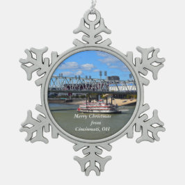 Feliz Navidad desde Cincinnati, adorno de OH