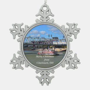 Feliz Navidad desde Cincinnati, adorno de OH