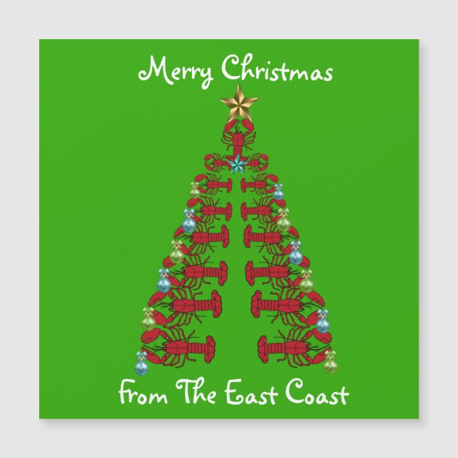 Feliz Navidad desde el árbol de langostas de la co (Anverso)