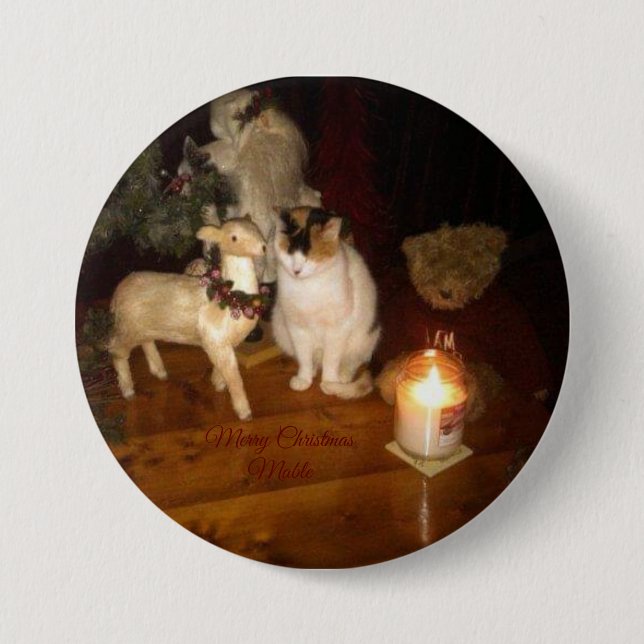 Feliz Navidad desde el botón Atrás del pin de Mabl (Anverso)