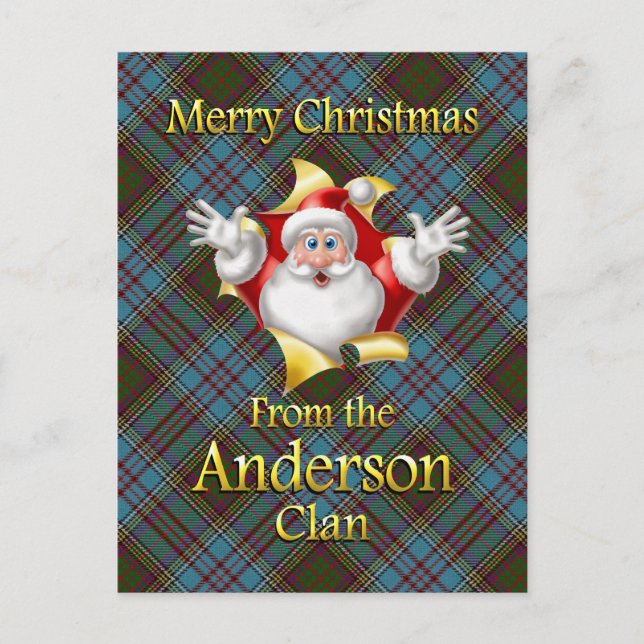 Feliz Navidad desde el Clan Anderson (Anverso)