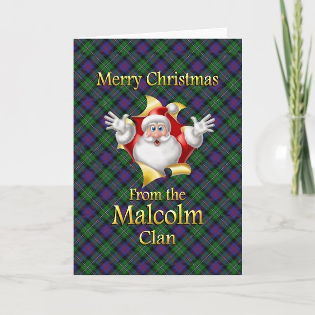 Feliz Navidad desde el clan Malcolm (Anverso)
