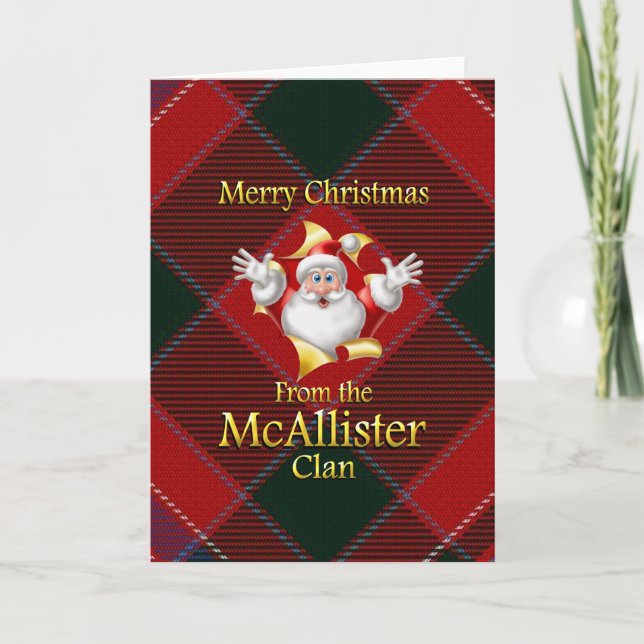 Feliz Navidad desde el clan McAllister (Anverso)