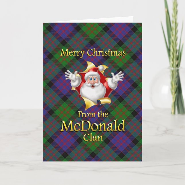 Feliz Navidad desde el clan McDonald (Anverso)