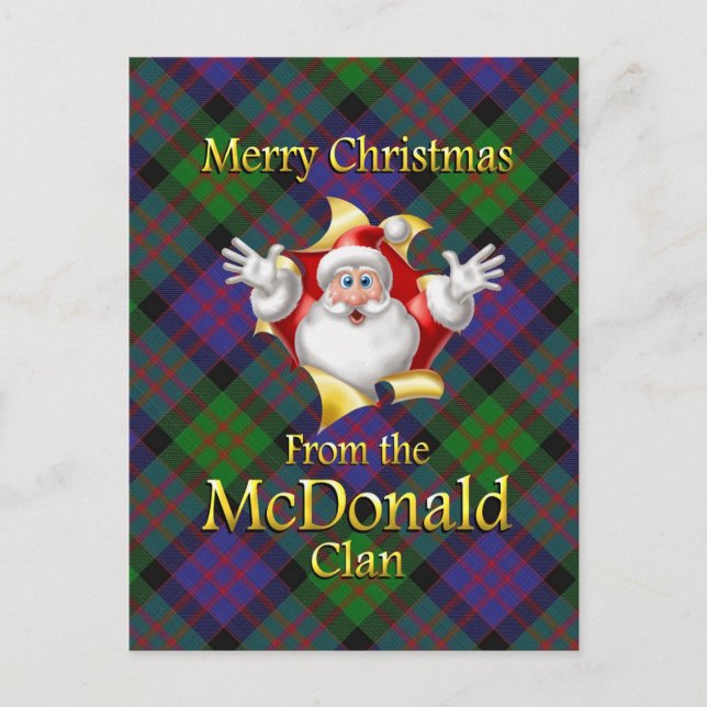 Feliz Navidad desde el clan McDonald (Anverso)