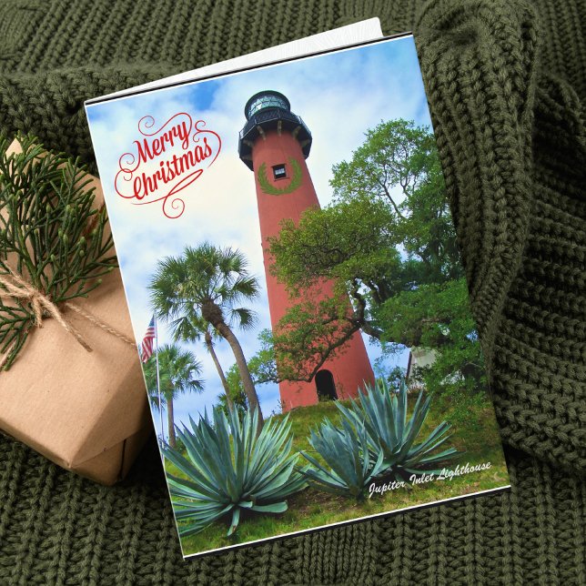 Feliz Navidad desde el faro de Florida Jupiter (Subido por el creador)