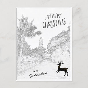 Feliz Navidad desde el faro de la isla Sanibel FL