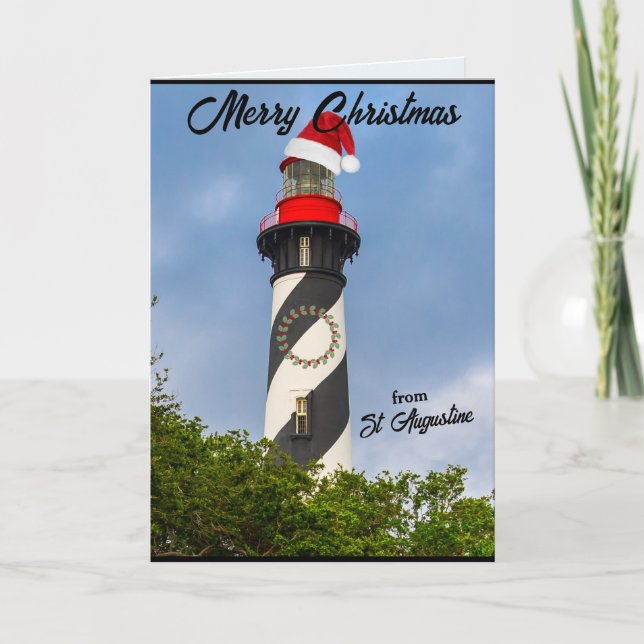 Feliz Navidad desde el faro de St Augustine FL (Anverso)