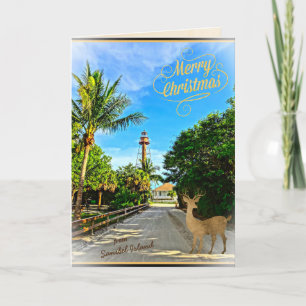 Feliz Navidad desde el faro FL de la isla Sanibel