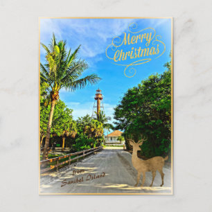 Feliz Navidad desde el faro FL de la isla Sanibel