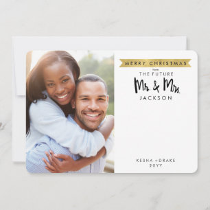Feliz Navidad desde el futuro Sr. Tarjeta fotográf