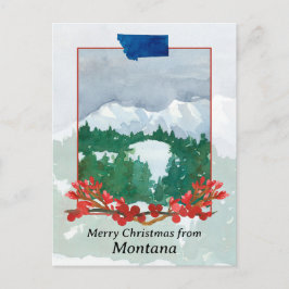 Feliz Navidad desde el paisaje de la nieve de invi