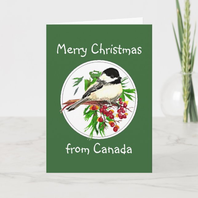 Feliz Navidad desde el pájaro canadiense de pollo (Anverso)
