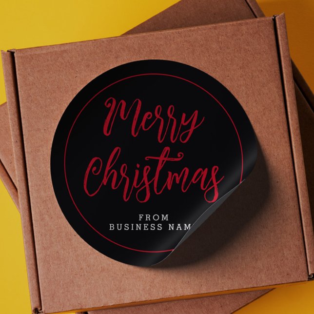Feliz Navidad desde el Pegatina Business Name (Subido por el creador)