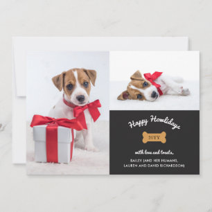 Feliz Navidad desde el perro Cuadrícula de fotos