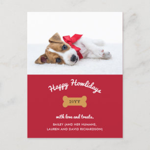 Feliz Navidad desde el perro Rojo con foto