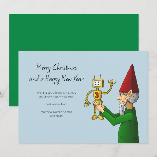 Feliz Navidad desde el Taller de Juguetes de Santa (Anverso / Reverso)