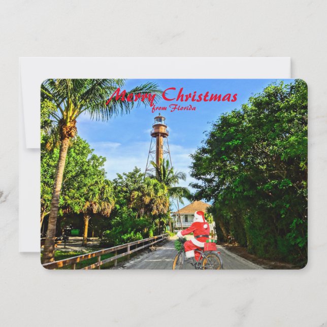 Feliz Navidad desde Florida Santa en bicicleta (Anverso)