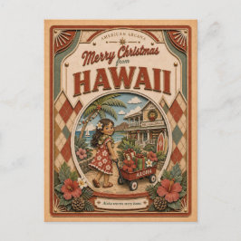 Feliz Navidad desde Hawái Globo de Nieve Antiguo