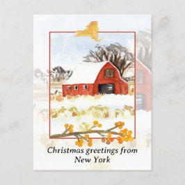 Feliz Navidad desde la Granja de Nueva York Nieve 