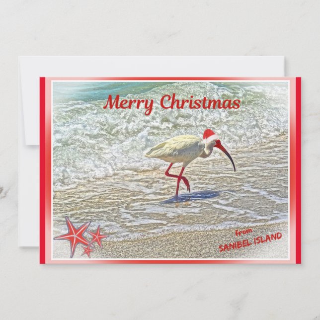 Feliz Navidad desde la isla de Sanibel FL White Ib (Anverso)