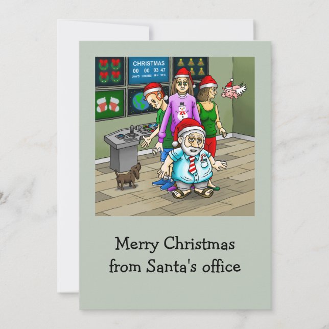 Feliz Navidad desde la oficina de Santa (Anverso)
