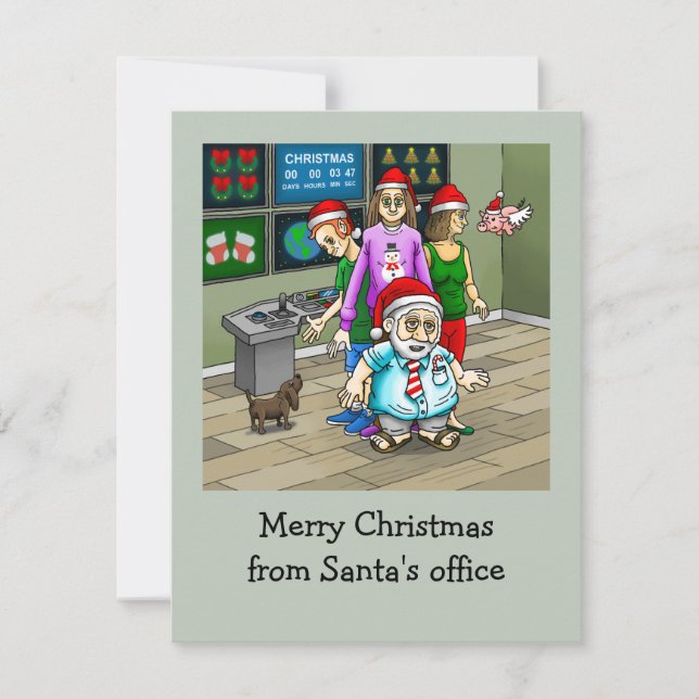 Feliz Navidad desde la oficina de Santa Claus (Anverso)