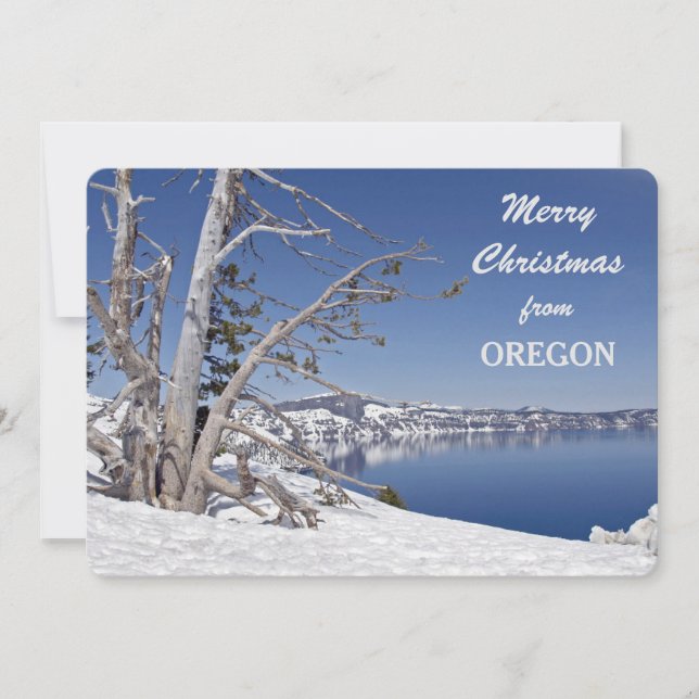 Feliz Navidad desde la plantilla de Oregon Photo (Anverso)