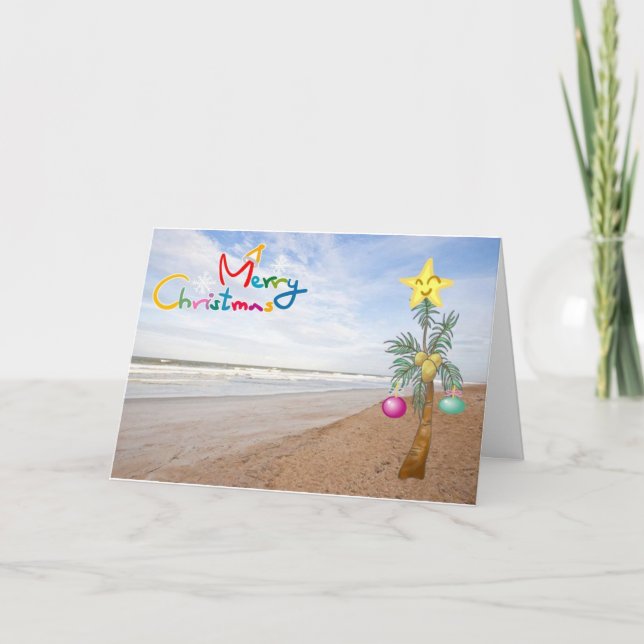 FELIZ NAVIDAD "DESDE LA PLAYA" (Anverso)