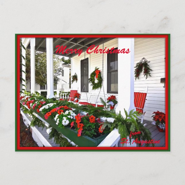 Feliz Navidad desde la Sunny St Augustine Florida (Anverso)