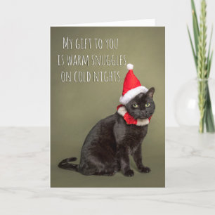 Feliz Navidad desde la tarjeta de humor de gatos d