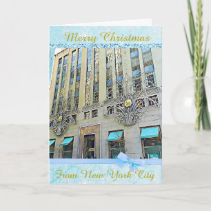 Feliz Navidad desde la tarjeta de Nueva York