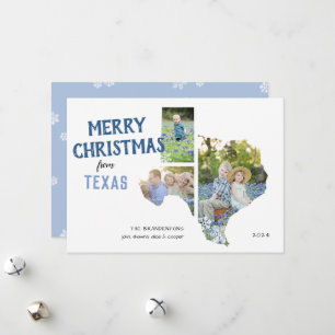Feliz Navidad desde la tarjeta de tres fotos de Te
