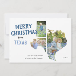 Feliz Navidad desde la tarjeta de tres fotos de Te