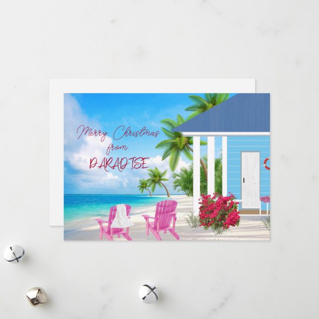 Feliz Navidad desde la tarjeta de vacaciones Parad (Anverso/Reverso In Situ)