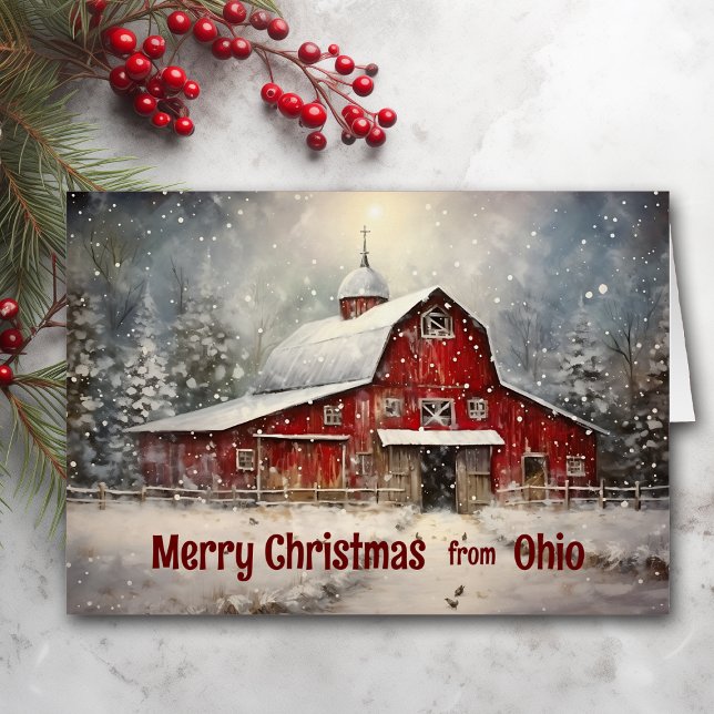 Feliz Navidad desde la tarjeta Ohio Winn Barn (Subido por el creador)