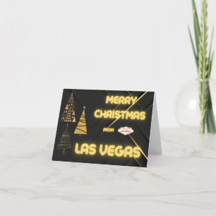 Feliz Navidad desde las tarjetas de oro de Las Veg